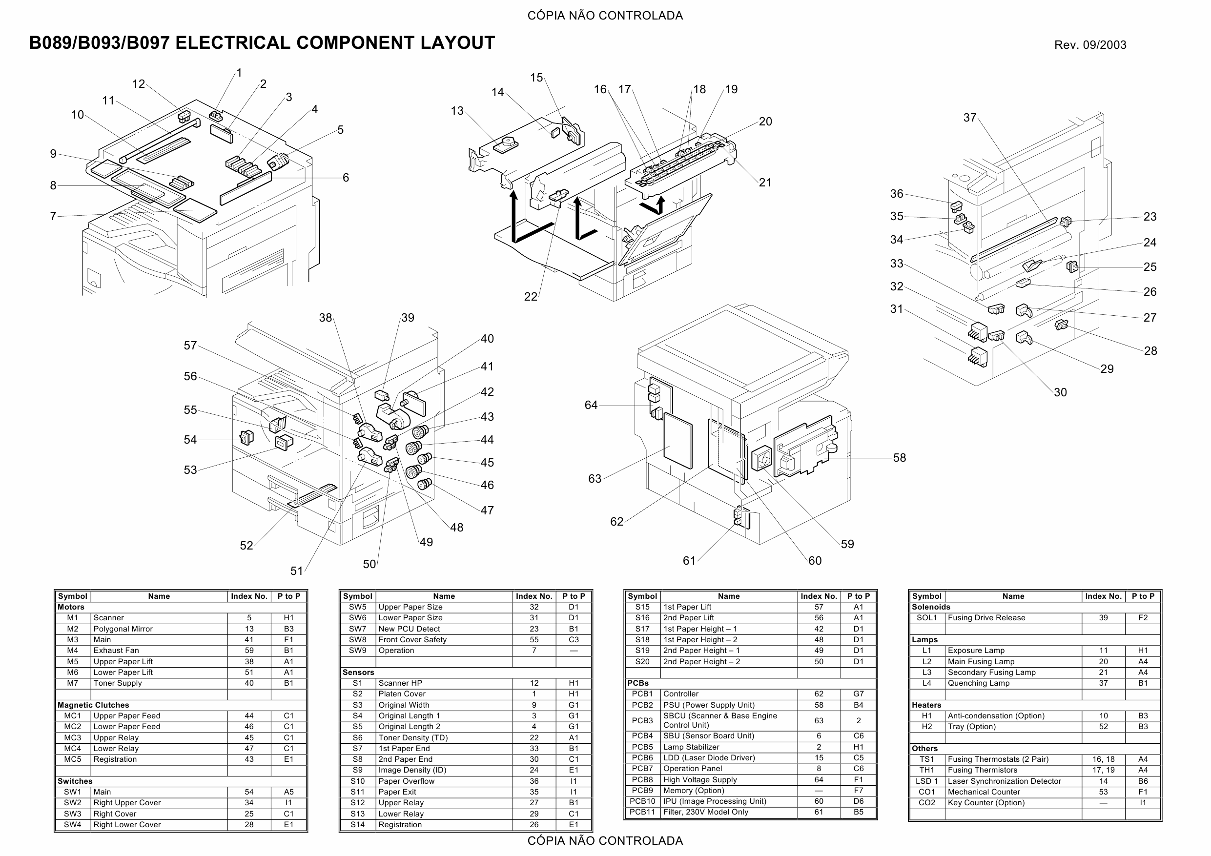 RICOH Aficio 2022 2027 B089 B093 Circuit Diagram-2